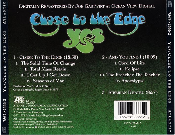 Yes - Close To The Edge Remastered FLAC - Yes - Close To The Edge back.jpg