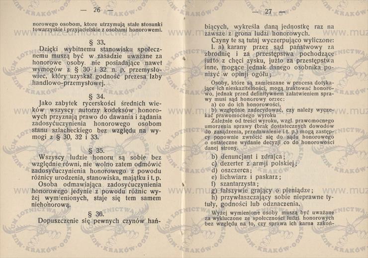 Boziewicz Władysław - Ogólne zasady postępowania honorowego   1927r - 16d.jpg