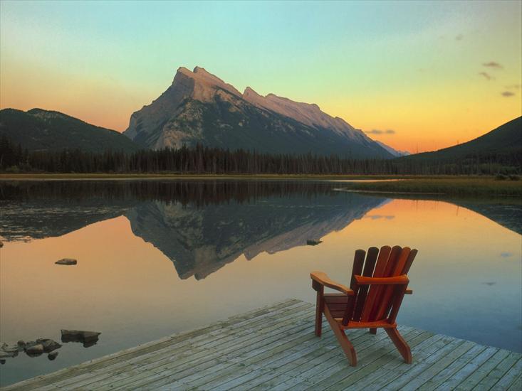 Lakes Wallpaper - Vermillion Lake Escape, Mount Rundle Reflected, Banff National Park, Canada.jpg