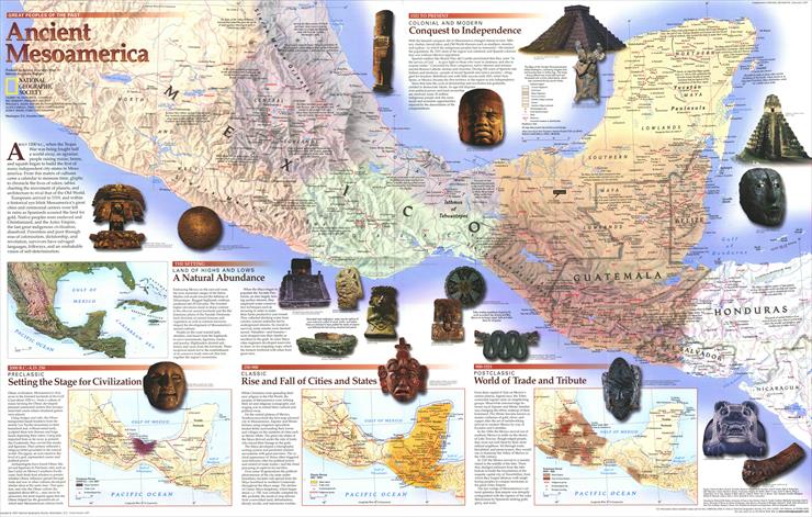 Mapy National Geographic. 539 map. Wysoka jakość - North America - Ancient Mesoamerica 1997.jpg