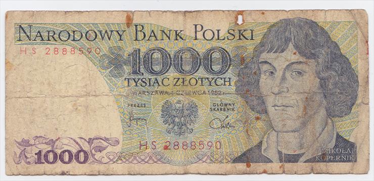 Banknoty - 1000 Chopin przód.bmp
