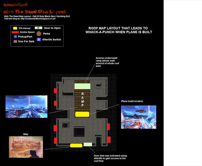 MOB of The Dead ZOMBIE - Roof area map for mob the dead call of duty black ops 2.png