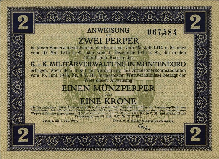 Czrnogóra - MontenegroPM149-2-Perper-1-Muenzperper-1917-donatedta_f.JPG