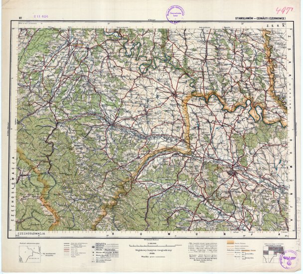 mapa operacyjna Polski 1_300 000 - 97_STANISLAWOW-CERNAUTI_CZERNIOWCE_1930_2.jpg