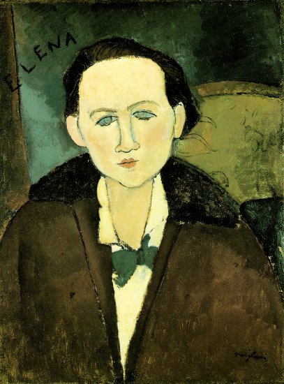 Modigliani, Amedeo 1884-1920 - Modigliani Elena Pavlowski, 1917, 64.8x48.9 cm, The Phillips.jpg