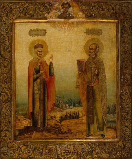 T - Tsepkov A.I. - St Nicholas the Miracle Worker and St Tsarina Alexandra - JRX-2285.jpg