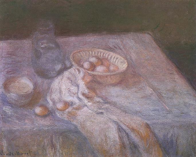 Monet Claude Oscar 1840-1926 - 251. Still Life with Eggs 1907.jpg