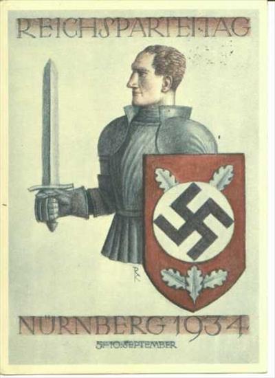 Nazistowskie plakaty - Nazi Postcard - Nurmemburg 1934.jpg
