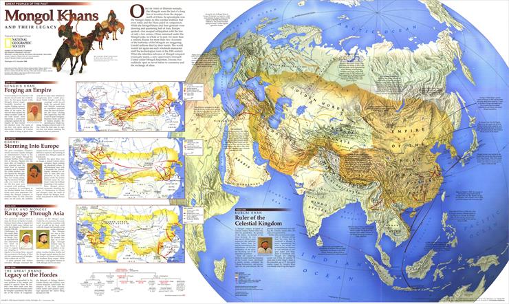 Mapy National Geographic. 539 map. Wysoka jakość - Mongol Khans and Their Legacy 1996.jpg