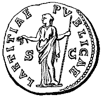 Rzym starożytny -... - Dictionary_of_Roman_Coins.1889_P502S0_illus520. Laetita na reweasie rzymskiej monety.gif