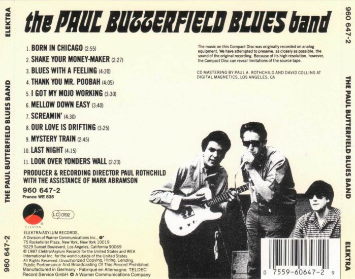 1965. Butterfield P. Blues Band - The Paul Butterfield Blues Band - PAULBU1.JPG