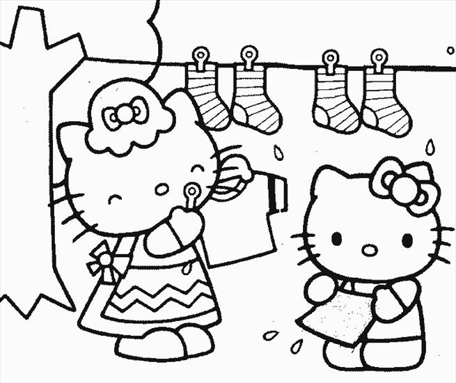 Kolorowanki Hello Kitty - Hello Kitty - kolorowanka 15.gif