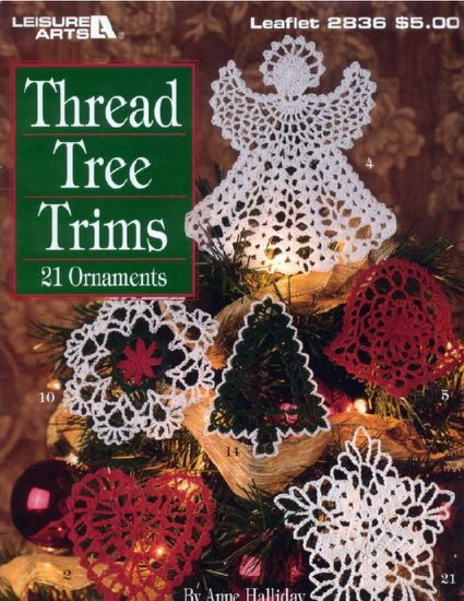 25- Czasopisma zagraniczne z robótkami na święta i nie tylko - LA 2836 Thread Tree Trims1.jpg