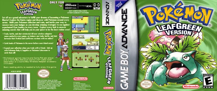  Covers Game Boy Advance - Pokemon Leaf Green Game Boy Advance gba - Cover.jpg