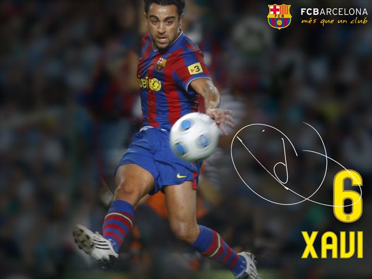 Zdjęcia z autografami  FC Barcelona - fcb_6xavi.jpg