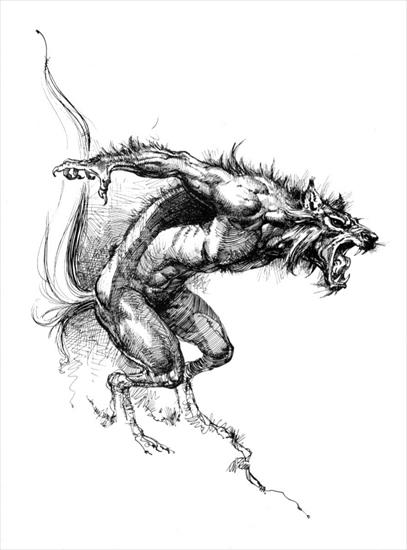 Boris Vallejo Art - Boris Vallejo - BW Werewolf.jpg