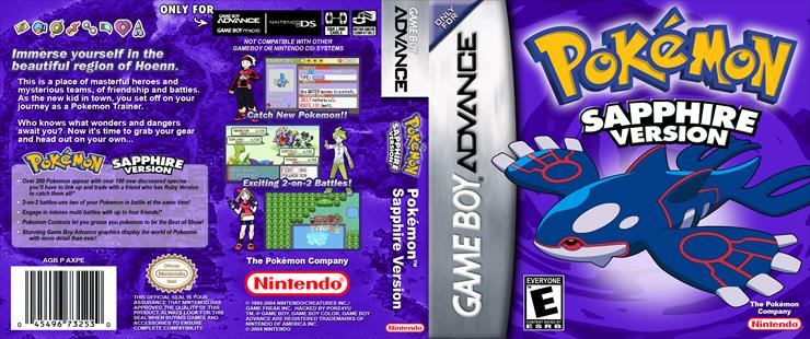  Covers Game Boy Advance - Pokemon Sapphire Game Boy Advance - Cover.jpg