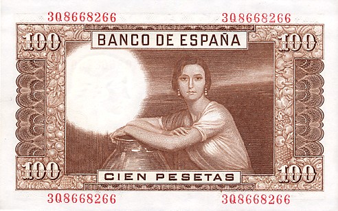 Hiszpania - SpainP145-100Pesetas-1953_b.jpg