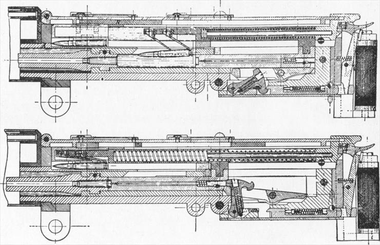 Budowa, opis, szkice - Section Drawing of Dreyse Machine Gun..jpg