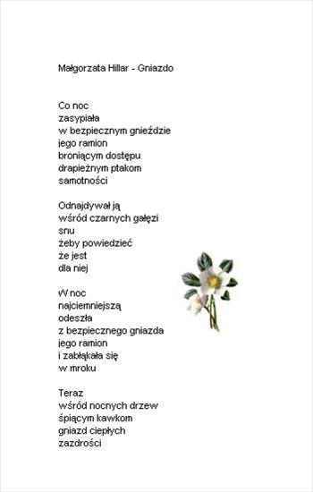 Świat poezji - Małgorzata Hillar - Gniazdo.JPG