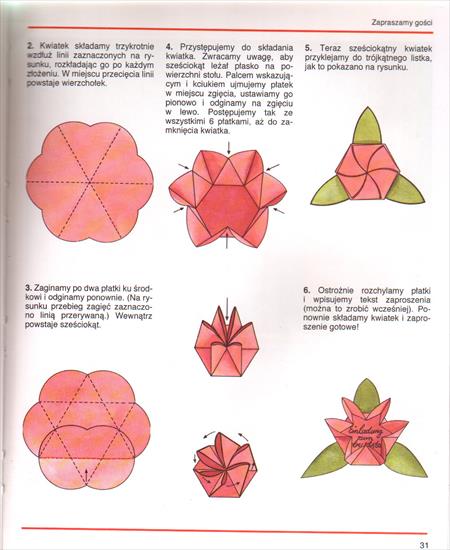 origami z kółek - kwiatek2.JPG