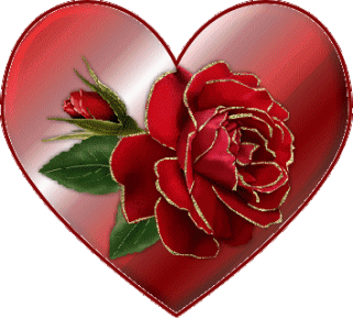 róże czerwone 2 - serce.gif